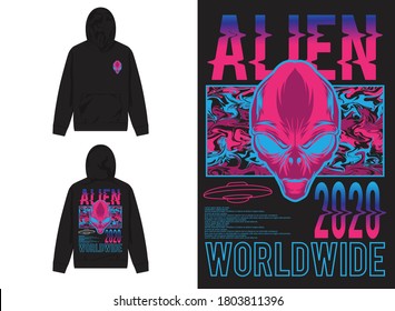 Vaporwave Streetwear Hoodie
Alien Illustration And Abstract, Worldwide