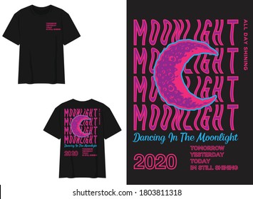 Vaporwave Streetwear Hoodie
Crescent moon Illustration, Moonlight