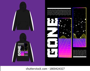 Vaporwave Streetwear Hoodie
GONE Vaporwave Design