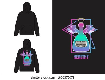 Vaporwave Streetwear Hoodie
Gesundes Vaporwave-Design