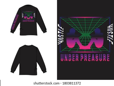 Vaporwave Streetwear Long Sleeve
Depresion Man Underpreasure