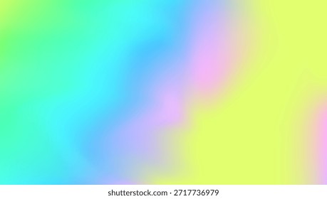 Textura De Vaporonda. Plano De Fundo Retro Hippy. Fundo de gasolina de borrão. Efeito brilhante. Papel Metálico. Malha Pop. Gradiente holográfico. Gradiente de Fuzz. Textura de Vaporonda Azul