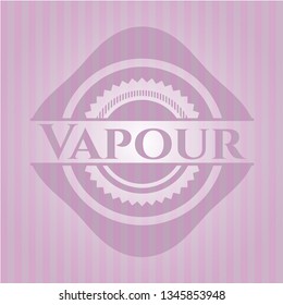 Vapour retro style pink emblem