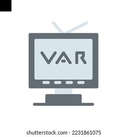 var icon flat style vector	