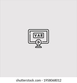 var redisplay icon vector isolated on white background