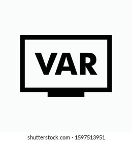 var referee sign icon vector isolated