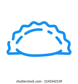 vareniki with vegetable color icon vector. vareniki with vegetable sign. isolated symbol illustration