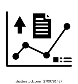 Ilustración vectorial de ícono de glifo de variabilidad