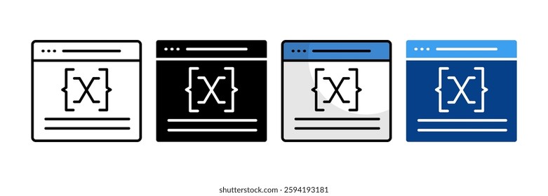 Variable Icon Set Multiple Style Collection