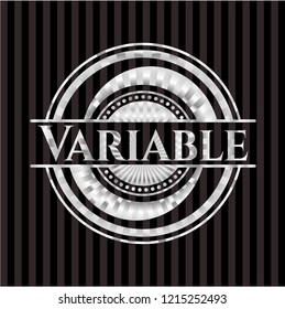 Variable silver badge or emblem