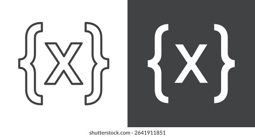 Variable symbol icon symbol illustration logo