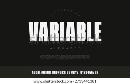 Variable ultra condensed bold display font for powerful headline and tall impact poster design