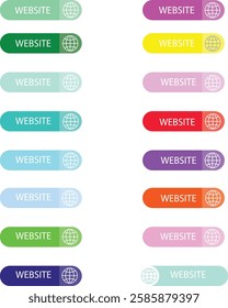 Variant Color Background And Web Logo Icon – Modern And Eye-Catching