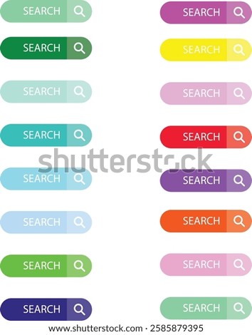 Variant Color Search Icon – Modern And Eye-Catching Design