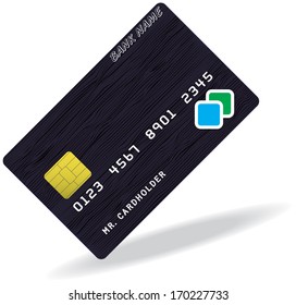Variant of credit or debit card. Vector illustration