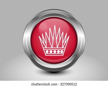 Variant Flag of Bahrain. Metal Round Icons. This is File from the Collection Asian Flags