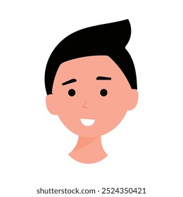 variant hair man character design stock. man haircut style