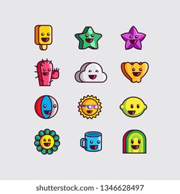 Variant Happy Face Clip Art