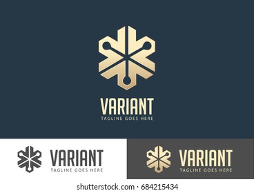Variant Logo Design Vector Template 