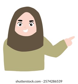 variant pose activity woman muslim cartoon design