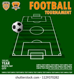 Variant of the poster for the football tournament. All elements are located on different layers and can be easily manipulated.
