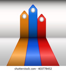 Variants of banners. Vector illustration