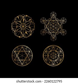Variants of sacred geometry logos
