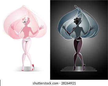 variation about Marilyn Monroe / valentine
