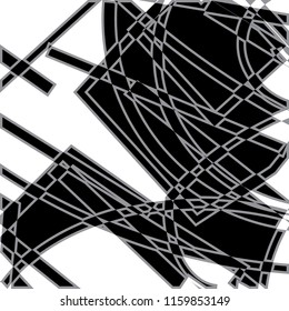 variation of abstract mono color graphic vector design