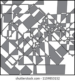 variation of abstract mono color graphic vector design