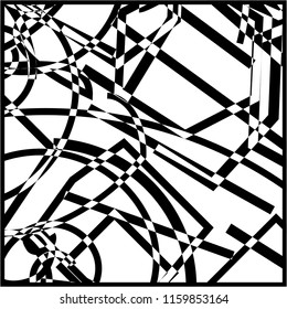 variation of abstract mono color graphic vector design