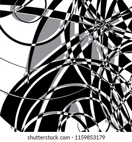 variation of abstract mono color graphic vector design