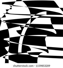 variation of abstract mono color graphic vector design