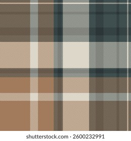 Variation check fabric seamless, random background tartan texture. Glamor plaid vector textile pattern in orange and pastel colors palette.