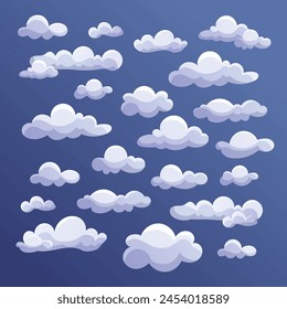 variación de ilustración de elemento de nube