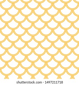 Variation of fishscale pattern, decorative style