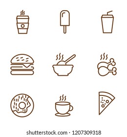 variation of Food and drink icon set