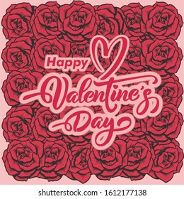 variation of frame Red beautiful rose background Vector illustration for the concept of love valentine or wedding.