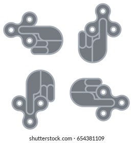 Variation hand spinner vector logo