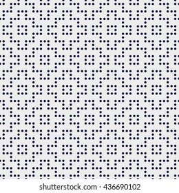 Variation of Japanese motif. Dot texture. Seamless pattern. Abstract backdrop. Traditional asian ornament. For decoration or printing on fabric. Pattern fills.