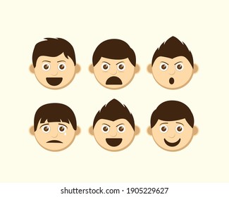 Variation of Kid Face Expression Collections