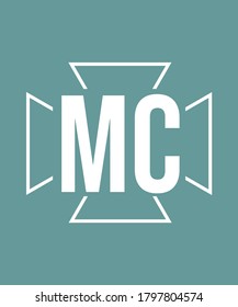 variation  of letter MC vector design