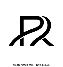 Variation of Letter R logo. initial vector logo.