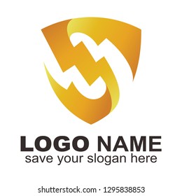Variation letter S,electric and shields logo - Vector