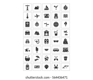 variation mixed minimalist design image vector icon logo symbol set