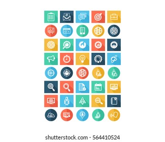 variation mixed vector business image vector icon logo symbol set
