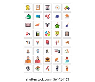 variation mixed vector business image vector icon logo symbol set