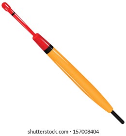 A variation on the float for fishing bait. Vector illustration.