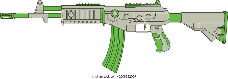 Variación del rifle ecológico galil ar. 