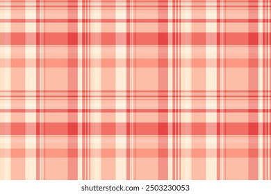 Variation pattern background plaid, duvet cover vector seamless tartan. Figure check texture fabric textile in red and light colors palette.